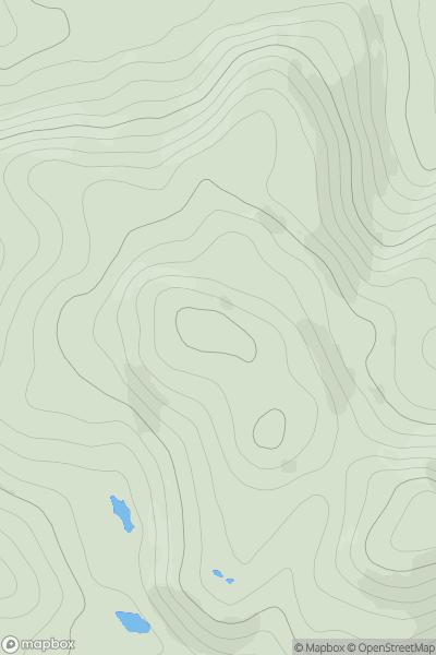 Thumbnail image for Meall an Spardain [Loch Torridon to Loch Maree] showing contour plot for surrounding peak